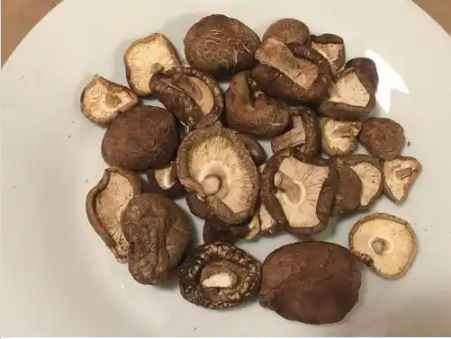 Organic mushroom green shiitake mushroom
