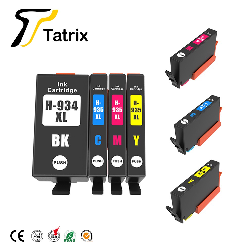 Tatrix 934 934XL 935 935XL Premium Color Compatible Printer Ink Cartridge for HP Officejet pro 6835 printer supplies