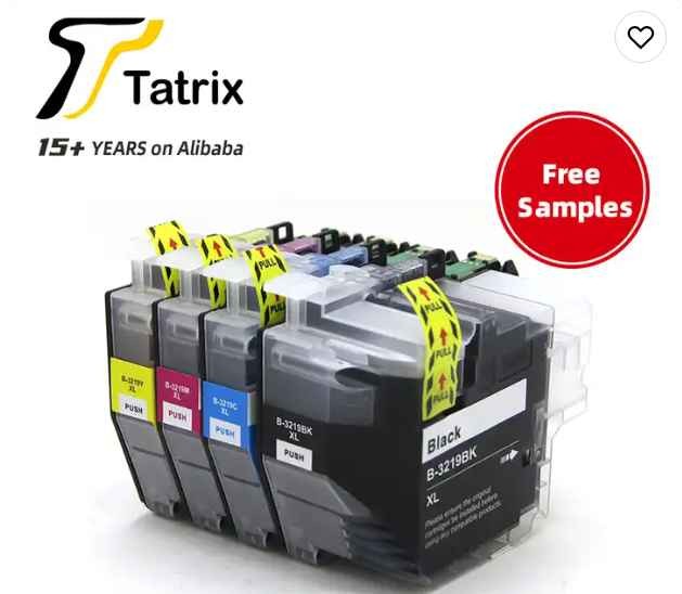 Tatrix LC3219 LC3219XL Premium Color Compatible Printer Inkjet Ink Cartridge for Brother MFC-J6530DW MFC-J6930DW LC-3219XL