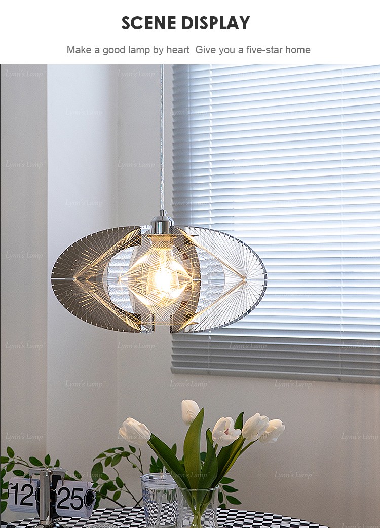 Modern Design Pendant Lighting Fish Line Shade Living Room Bedroom Lamp Chandelier Ceiling Pendant Lights
