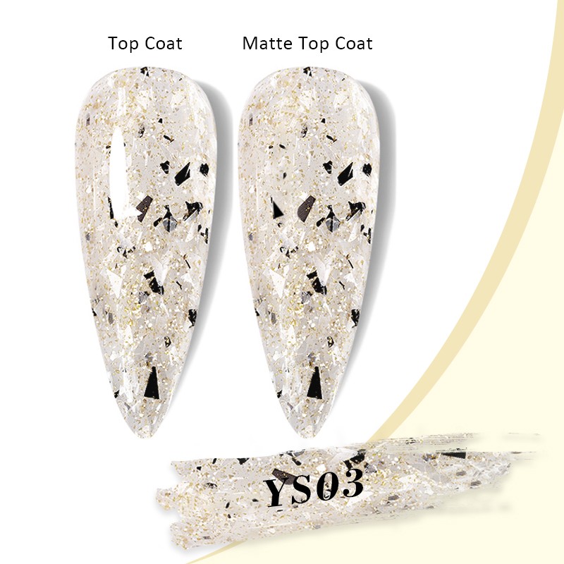 Ncube newest summer colors ore paint gel sequin mineral shell marble effect new formula UV&LED nail art design enamel uv gel