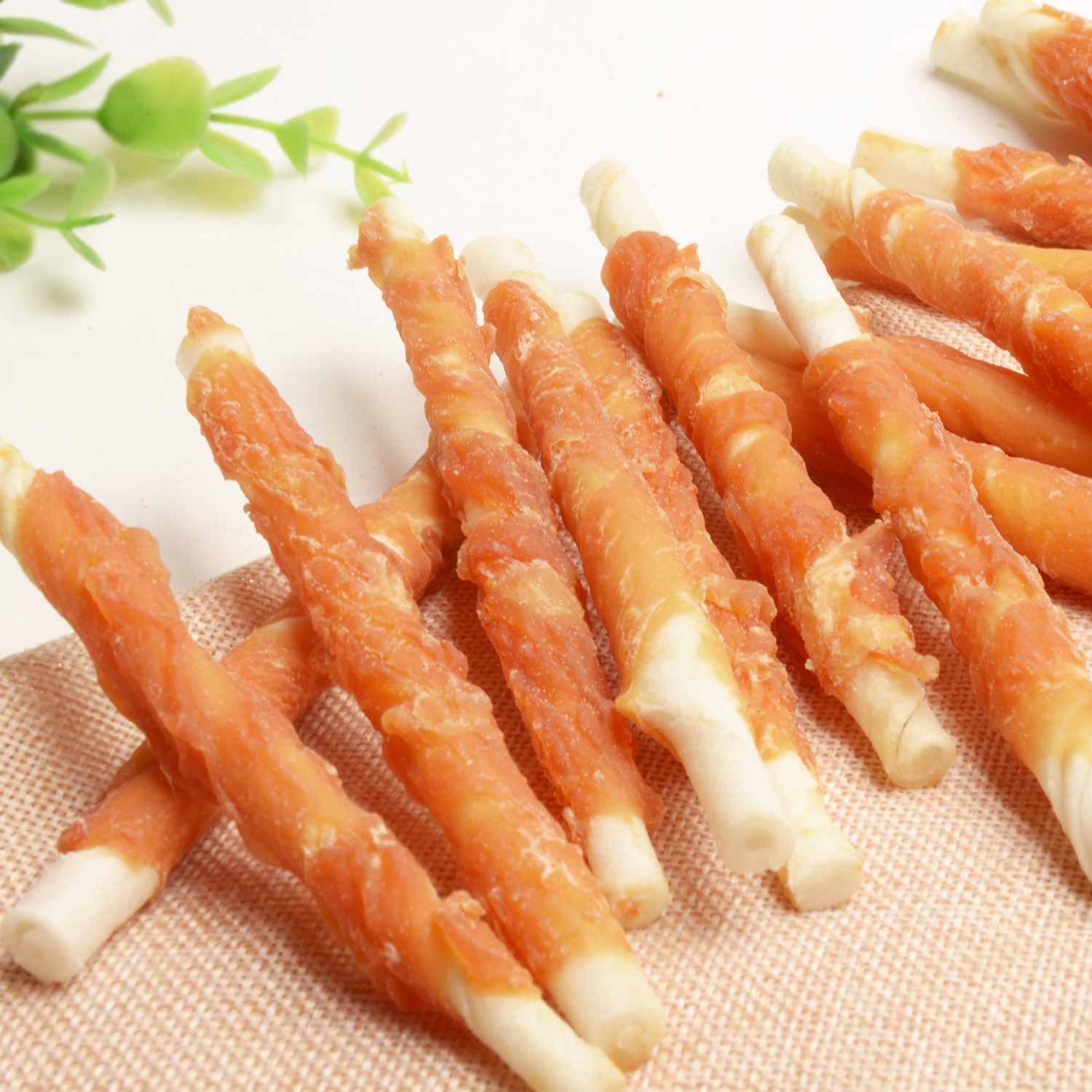 chicken cowhide stick dog chew organic dog treat rawhide stick