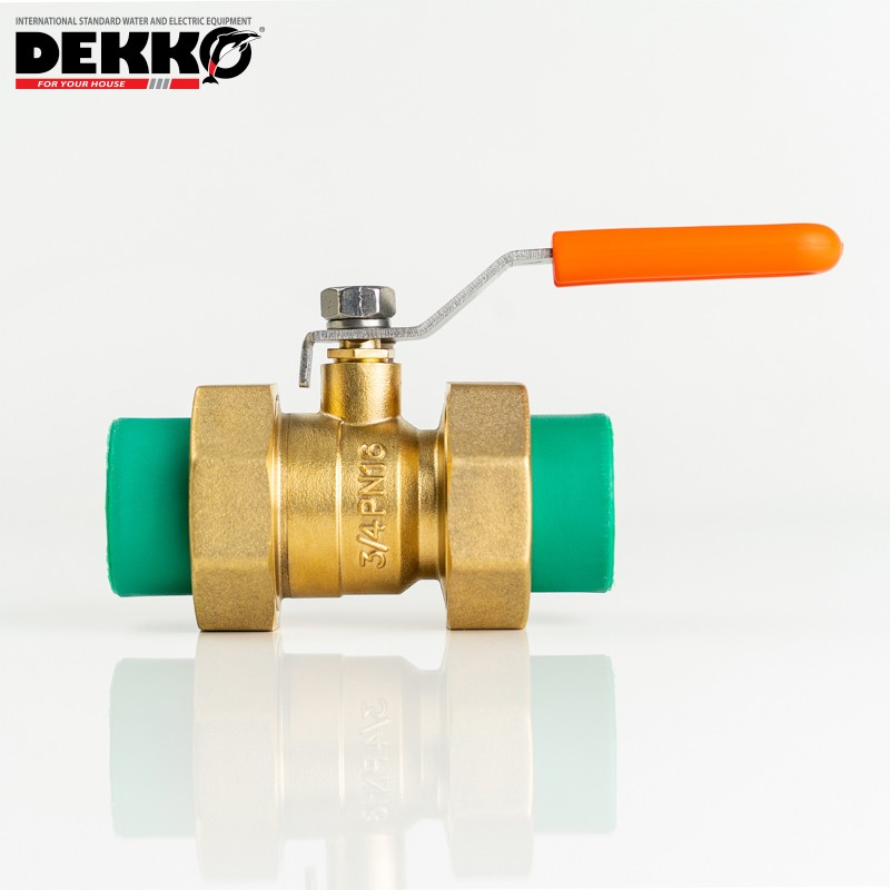 Compression ring type long handle Ball/Spring valve for water gas and plumbing high quality for sale