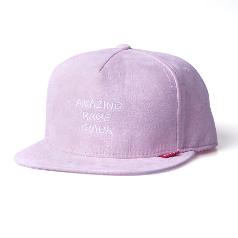 New Design 100% Suede Flat Brim Embroidered Letter Snapback Cap Hat With Plastic Buckle For Outdoor Sport