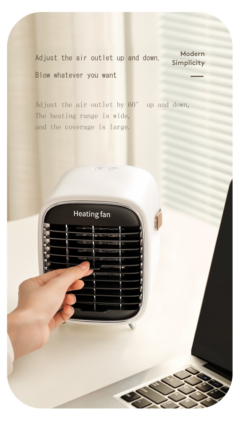Household Portable Tabletop Heating Cooling Electrical Space Heater PTC Ceramic Home Electric Heater