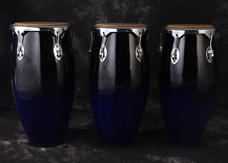 Made in China latin percussion drum blue lacquer Congas
