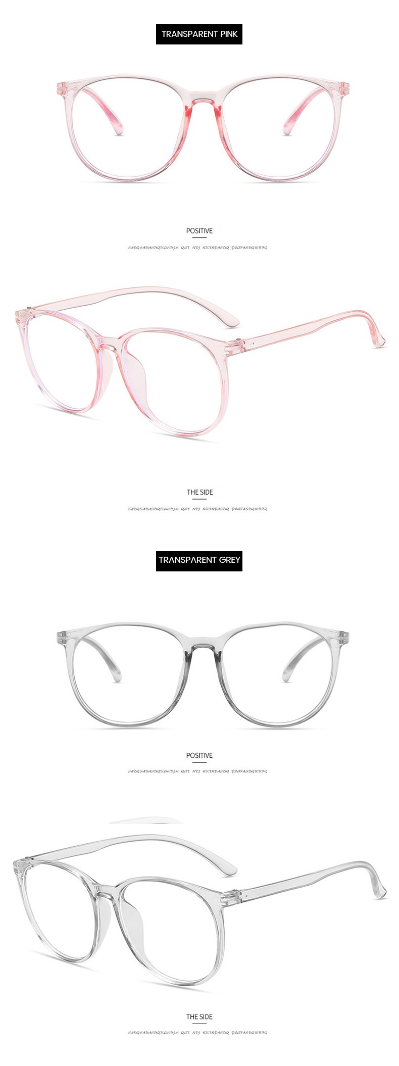 Optical 2023 Transparent Lenses For Eyeglass Bifocal And Anti Blue Eyewear Round Prescription Glasses