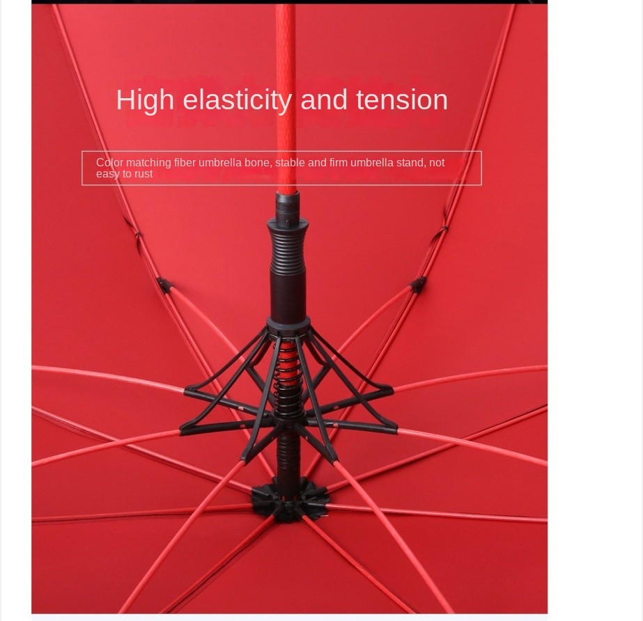 Factory Direct Sales Double Large Automatic Simple Straight Rod Long Handle High-End Rain Umbrella