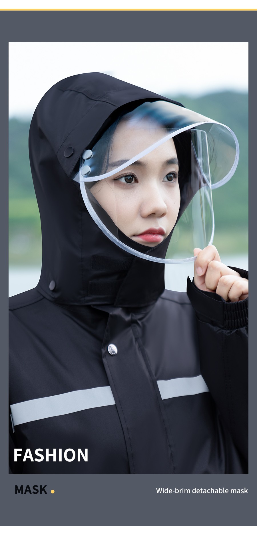Raincoat and rainpants men's women's split take away full body rainstorm prevention motorcycle adult