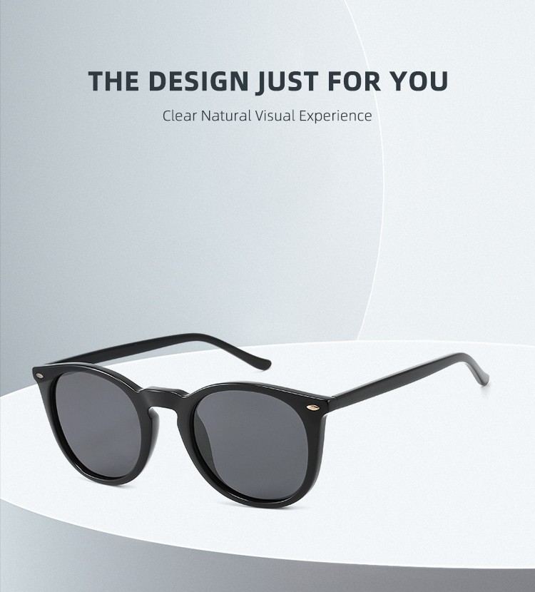 Black Round Polarized Sunglasses Acetate Trendy Shades Spectacle Frames Custom Glasses Men Eyewear Women Eyeglasses Manufacture