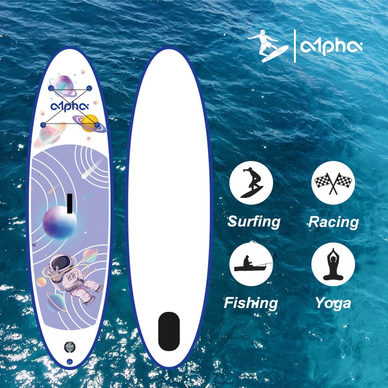 ALPHA Promotion Inflatable Sup Paddle Board Sup With Handle For River Lake Ocean Youth & Adult