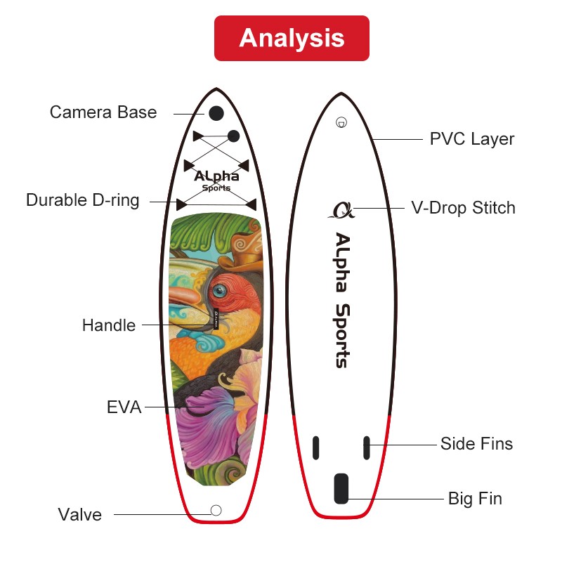 ALPHA Promotion Inflatable Surf Mattress For River Lake Ocean Youth & Adult