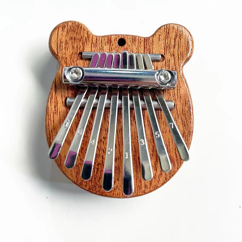 Kalimba Mini Thumb Piano 8 Keys Marimbas Portable Wooden Finger Marimbas with Lanyard Special Gifts for Kids and Adults Beginner