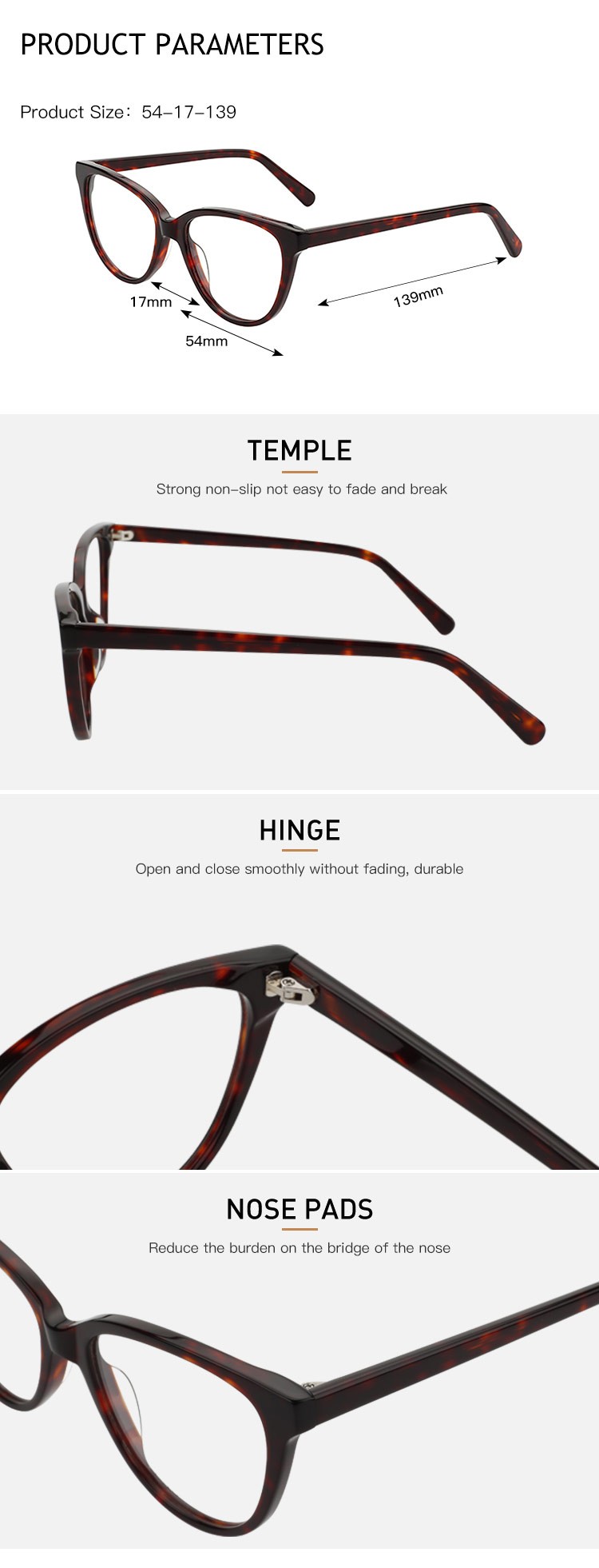 High End Latest Mens Luxury Anti Blue Light Computer Glasses Acetate Eyewear