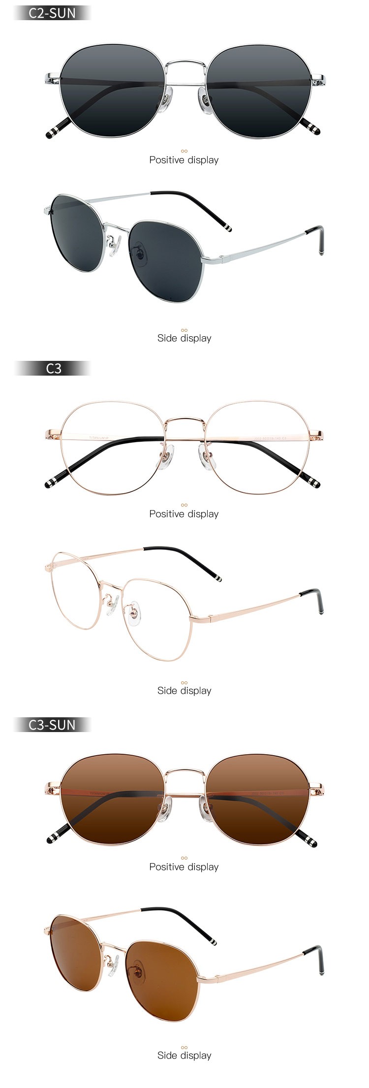 Newest Fashionable Polarized Fashion Metal Sunglasses