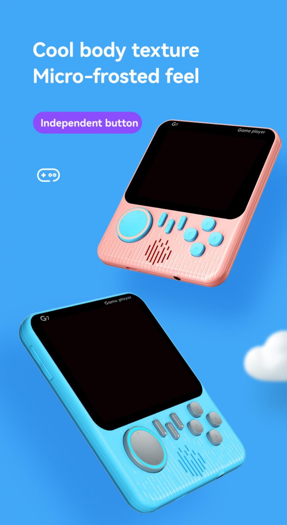 Hot Selling Classic 666 In 1 Retro Card TV Game Portable Handheld Game Console G7 Mini Portable Games Player For Nes