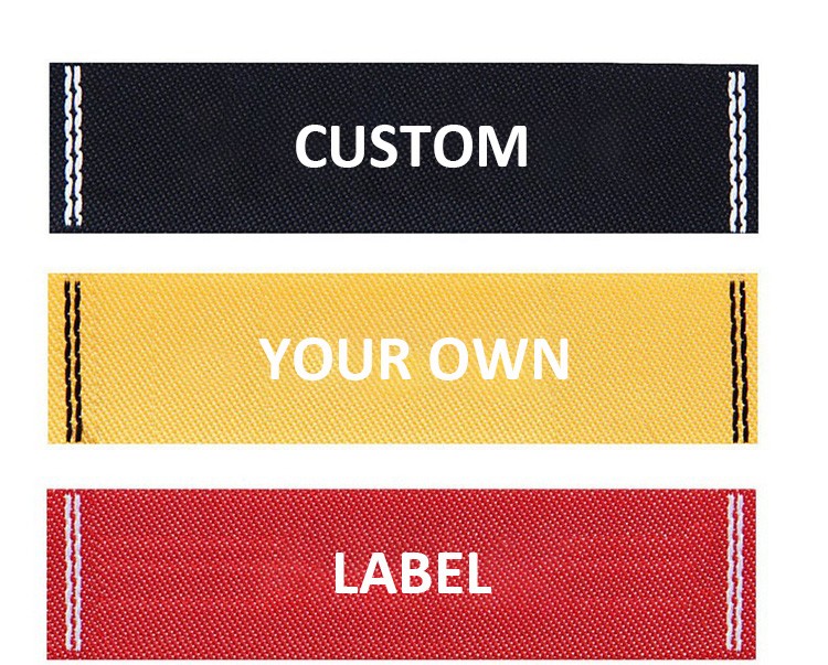 Wholesale Custom Name Logo Damask Garment processing Woven Labels for Clothing Accessories