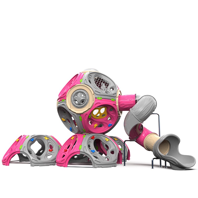 Molecular climbing series kids climbing dome tube slide outdoor