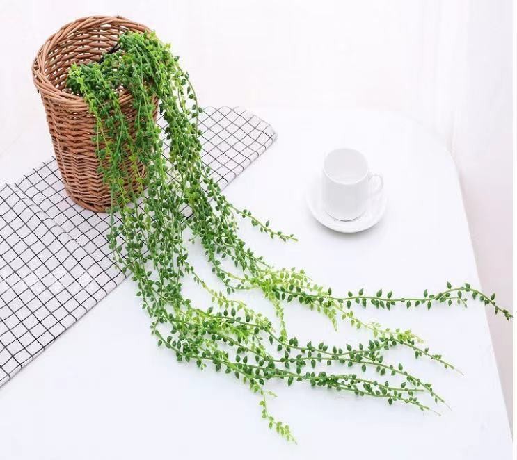 Wholesale high simulation succulent rattan lover tear wall hanging plants indoor decorative