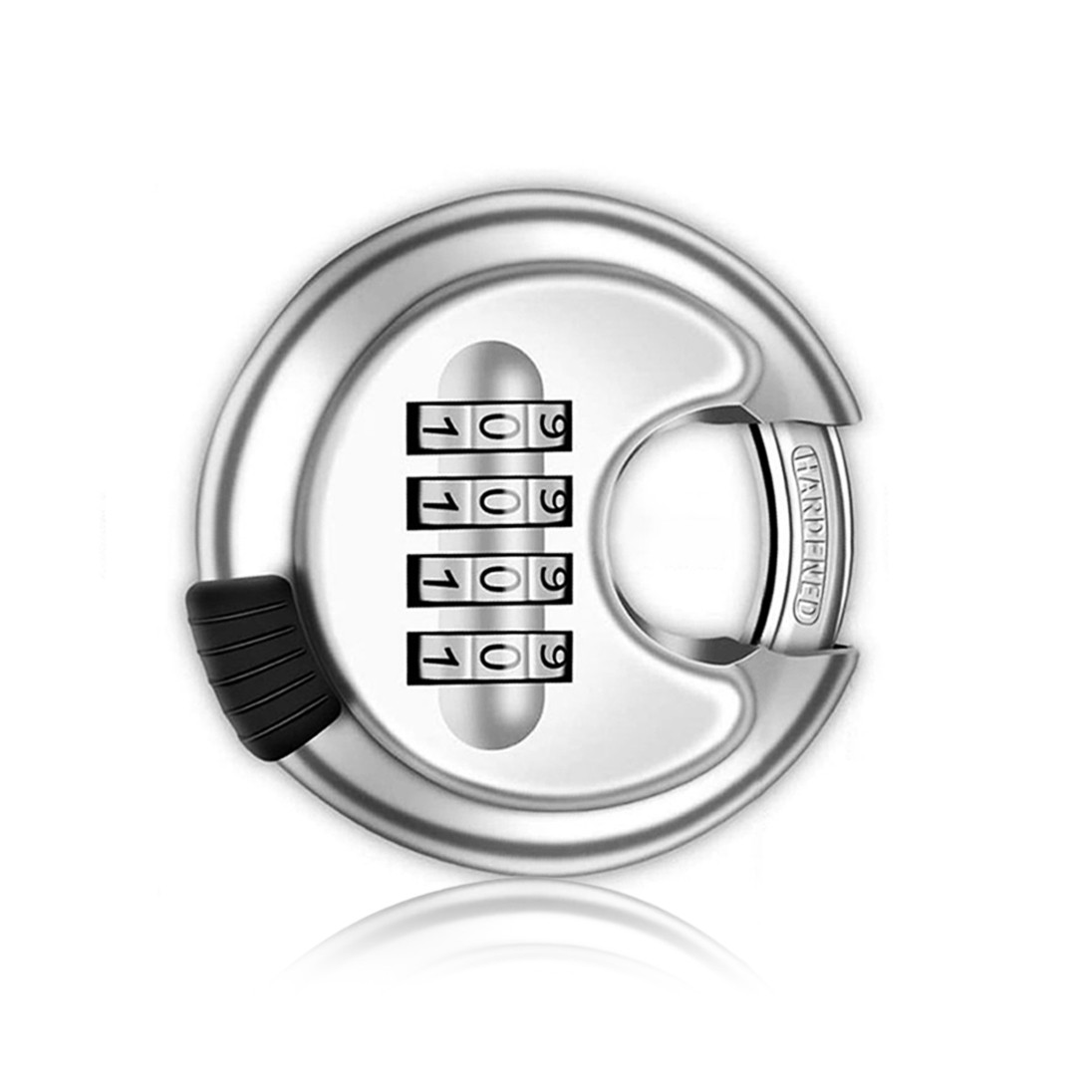 Safely Code Lock 4 Dial Digit Combination Lock Weatherproof Protection Security disc Padlock