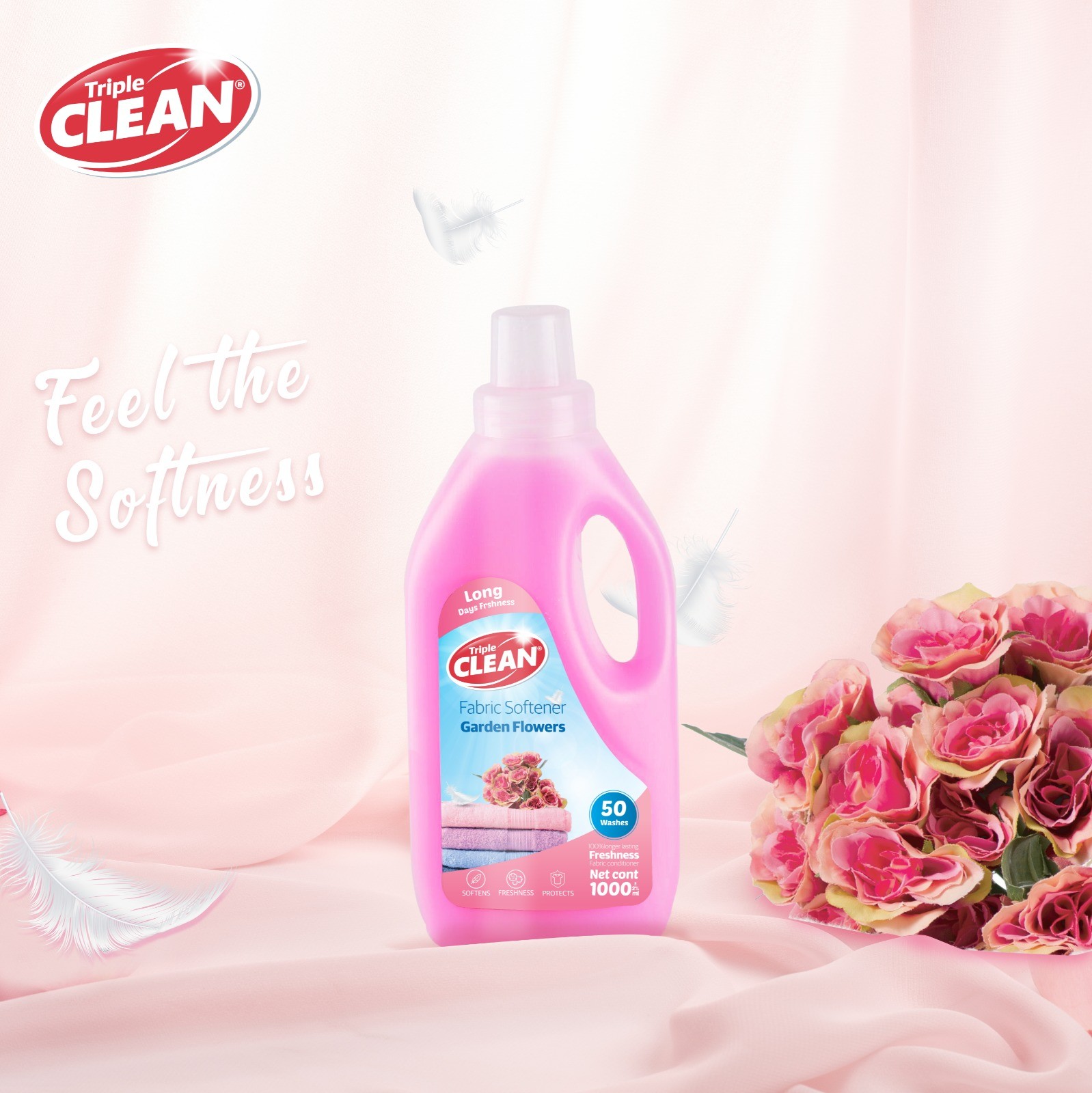 Triple Clean Fresh Floral Concentrated Fabric Softener Best Price Guarantee