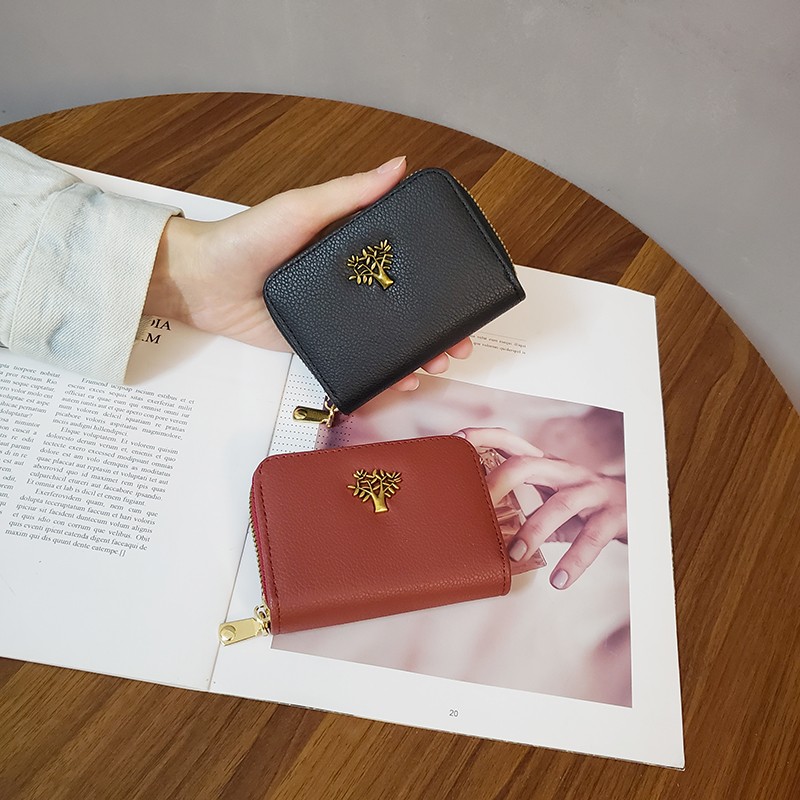Fashion Women's bifold zipper Wallet Women's Card Holder Coin Purse PU Leather Credit Card Holder Wallet