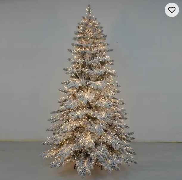 PVC PE Mixed Tree Artificial Christmas Tree With LED Lights Ornaments