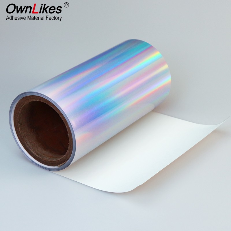 High Qualitycolor Inkjet Permanent Bopp Vinyl Waterproof Film Holographic Inkjet Label Rolls