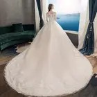 New Long Sleeve Bridesmaid Dresses Ball Gowns White Wedding Dresses For 2023