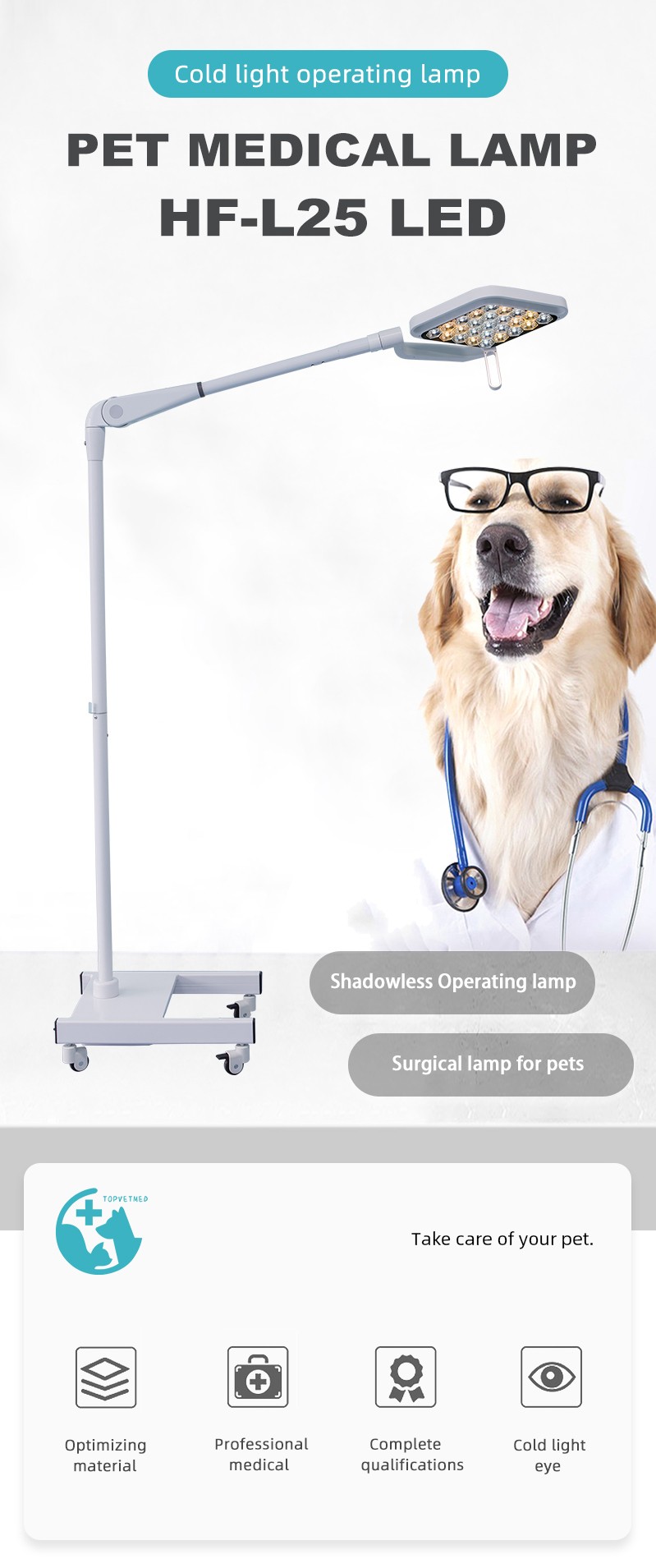 HF-L25 LED Operating Light LED Examine Medical LED Light Therapy Operation Light