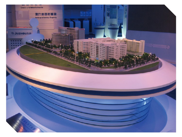 Exquisite model Simulation effect factory building scale model for Exhibition hall exhibition stand 3d models cnc