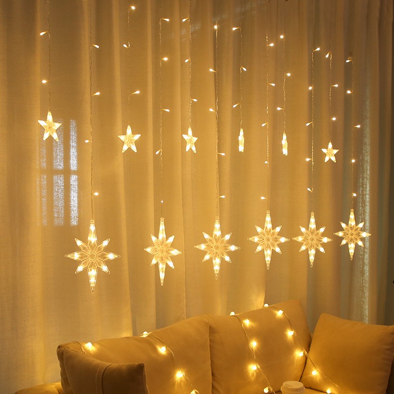 decorative hanging light bar pendent light home decor led curtain string light