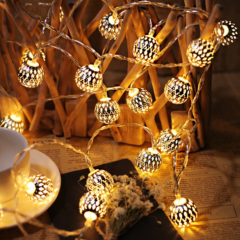 holiday string light baroque style ball luxury led decorative light