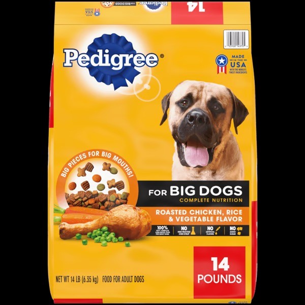 PEDIGREE® Big Dogs Roasted Chicken, Rice & Vegetable Dry Dog Food