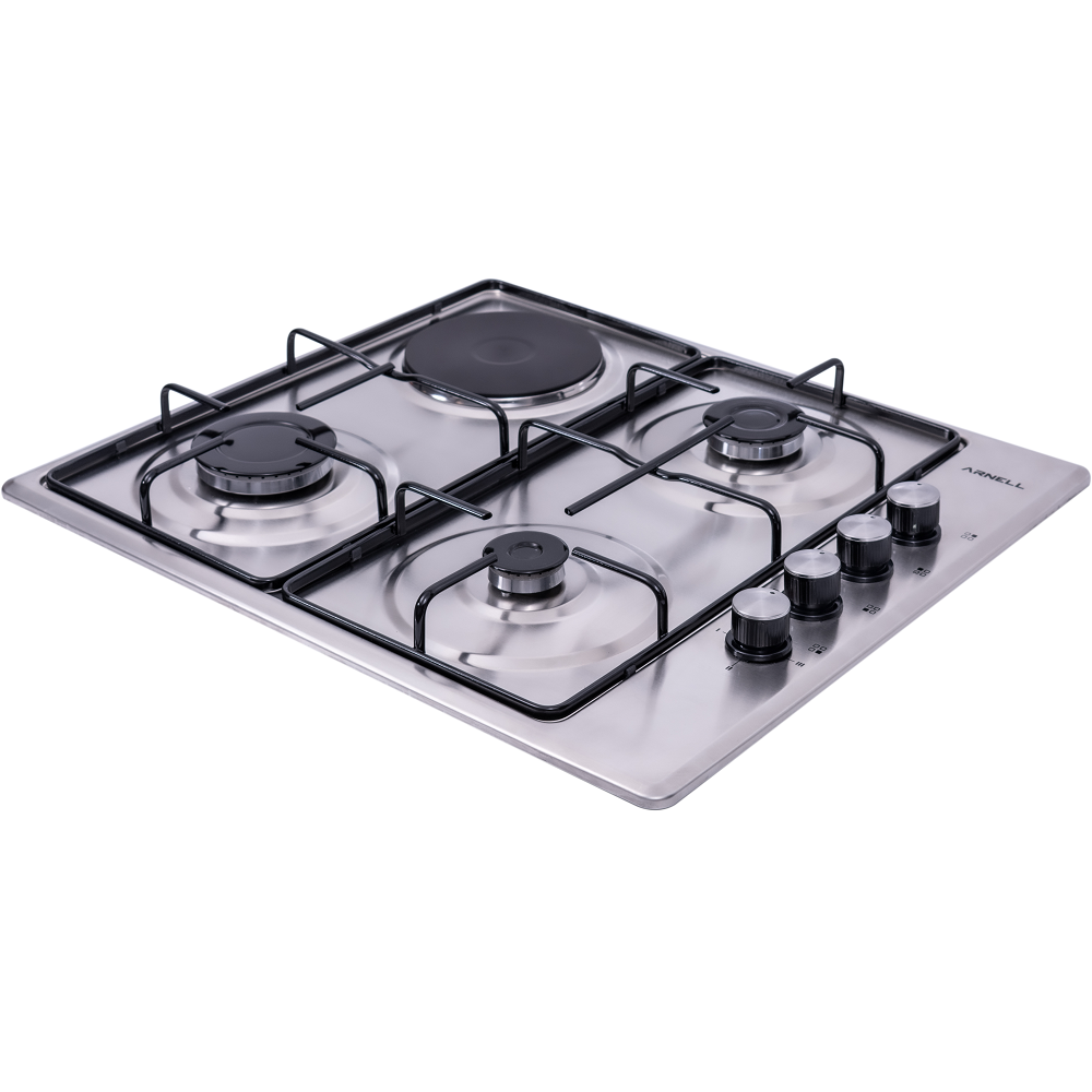 Electric Burner Aluminum Gas Hob Built-in 3 Gas + 1 Ce Gas Safety System , Triple Burner LPG / NG 3 Years Contact The Supplier