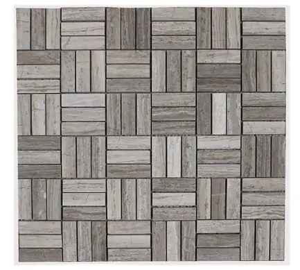Foshan Factory New Grey Marble Stone Mosaic Wall Tile For Wholesale