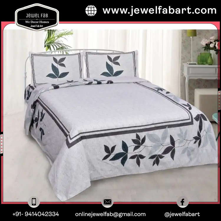 Indian Pure Cotton Bedsheet with Pillow Covers Sets Luxury Home Textile King Size Bedding Sets Floral Printed Bedspread