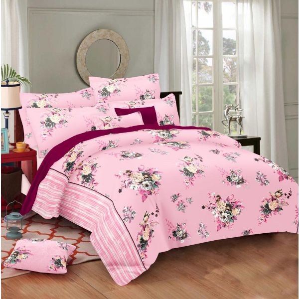 Wholesale Indian cotton bed sheet Sanganeri Floral Print bedsheet with pillow covers Bedroom Luxury Bedding Set