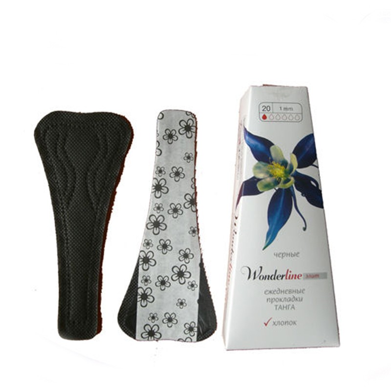 PL011 Best-loved Newest Customized Available 100% Quality Checked Black Thong Panty Liner Factory China
