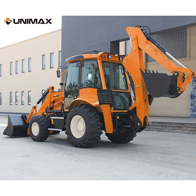 Engineering construction machine 4x4 4WD China Chinese Excavator Backhoe Loader