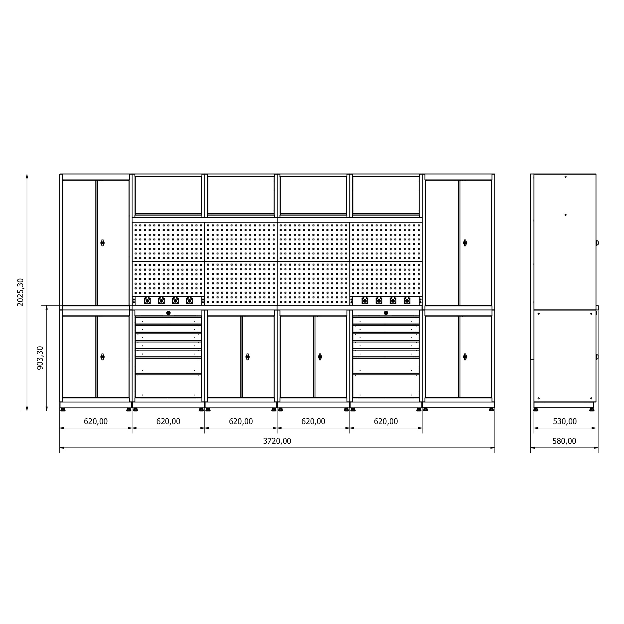 Modular Tool Cabinet System for Mechanic Garages