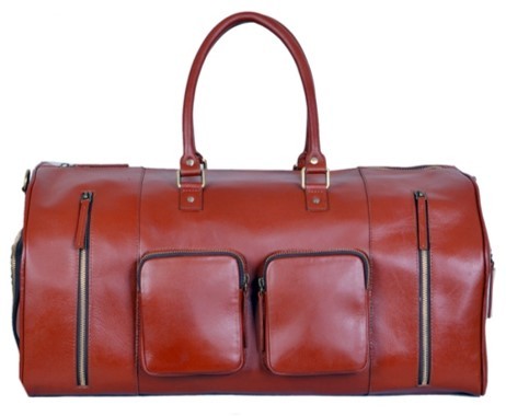 High Selling Leather Duffle Bag Arrow Pattern for Travel Accessories Bag at Wholesale Price From India