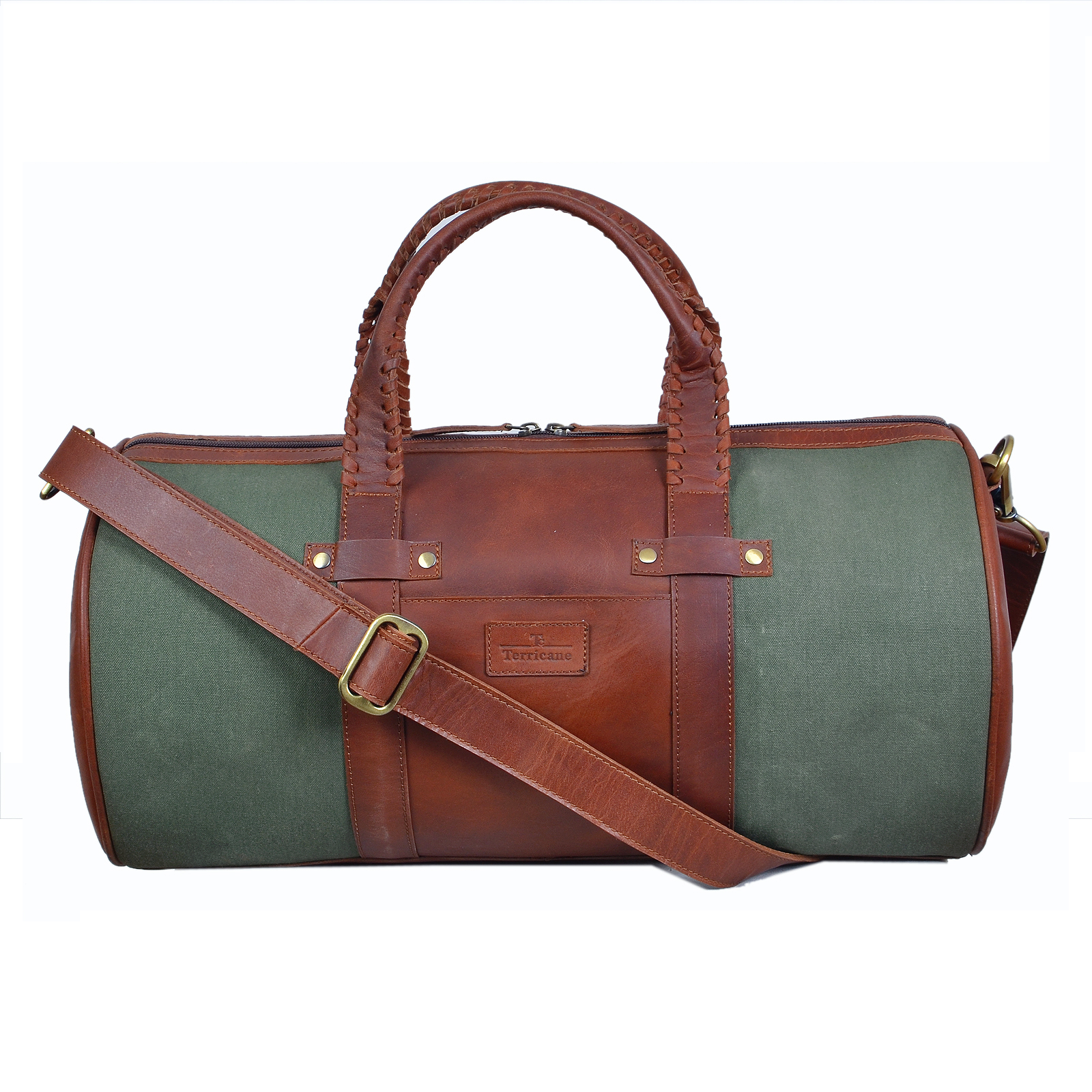 Premium Hot Selling Leather & Canvas Round Gym Duffle Bag for Men and Women Travel Bag from Indian Manufacturer
