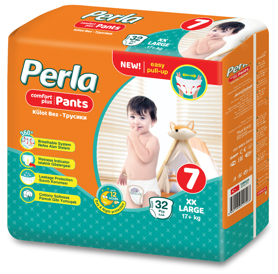 XXLarge No.7 PERLA Pants Baby Diapers