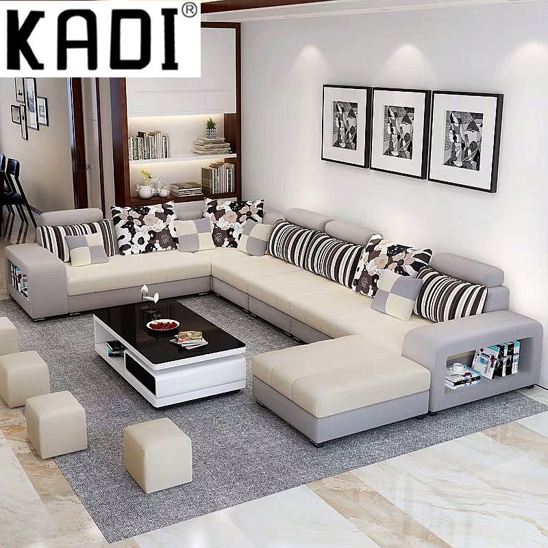 Cheap Design Sectional Fabric Sofa Set Simple Design Sofa Set Modern Fabric Sofa