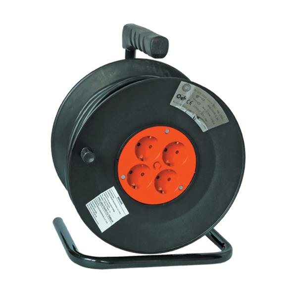 ELMARK CABLE REEL H05VV-F 3X1.5 25/40/50 with 4 sockets
