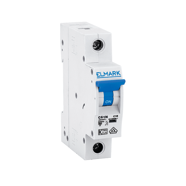 ELMARK MCB (miniature circuit breaker) 1A-63A curv B/C 6kA