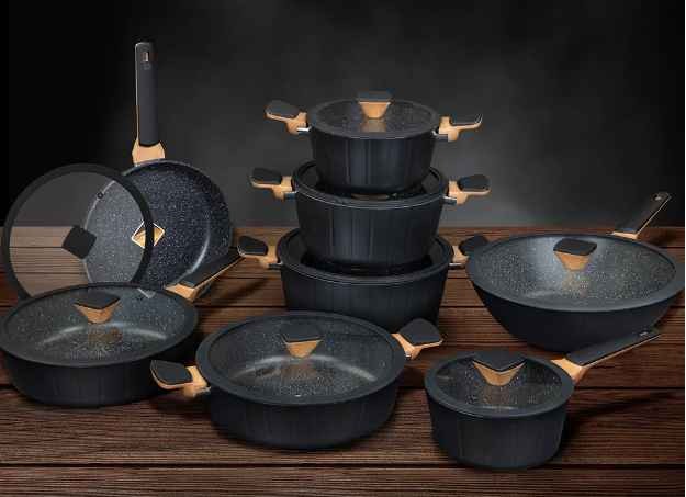 Smartpan Wholesale Aluminum Luxury Stackable Pots And Pans Non-stick Cookware Set