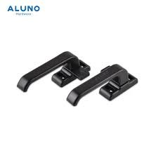 ALUNO Wholesale Custom Black Fitting Door Handle Set Cabinet Door Handle Aluminium Accessories Door and Window Handles