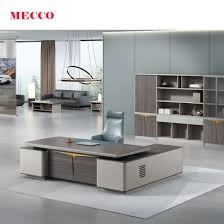 High End Commercial Furniture L Shape CEO Office Table Modern Office Furniture Desk